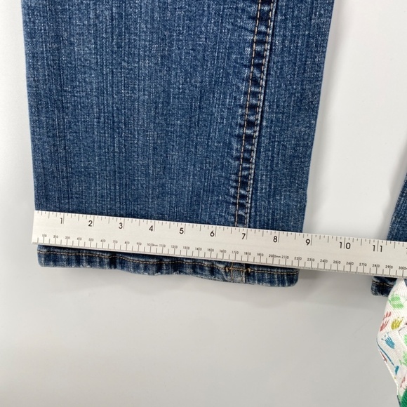 Warehouse One Jeans Women's Size 26 Mid Rise Flare Leg Blue Denim 5 Pocket - Picture 14 of 14